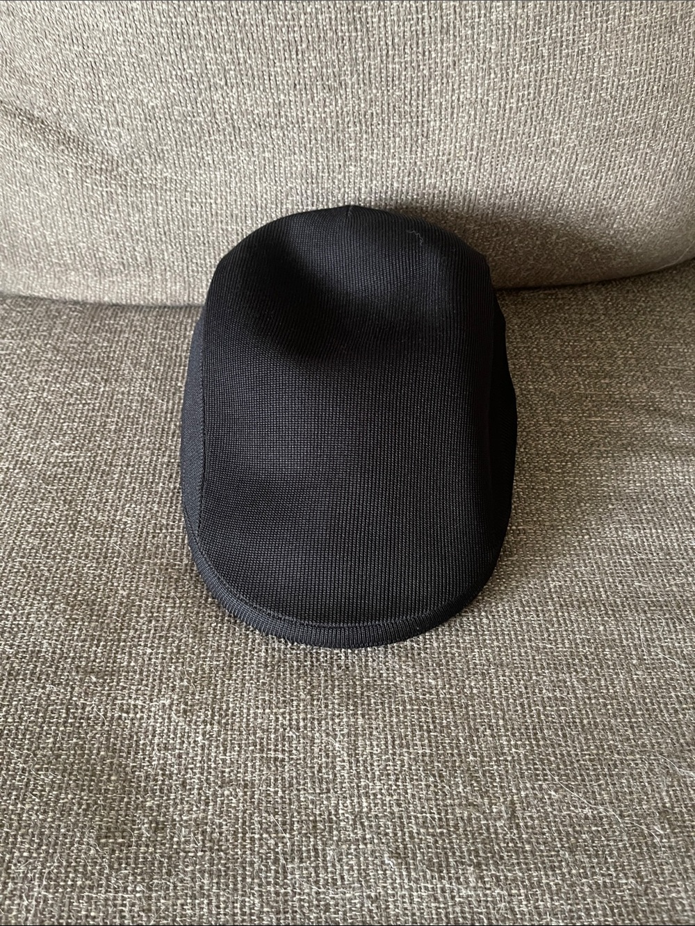 Kangol Black Cap with White Kangaroo Logo